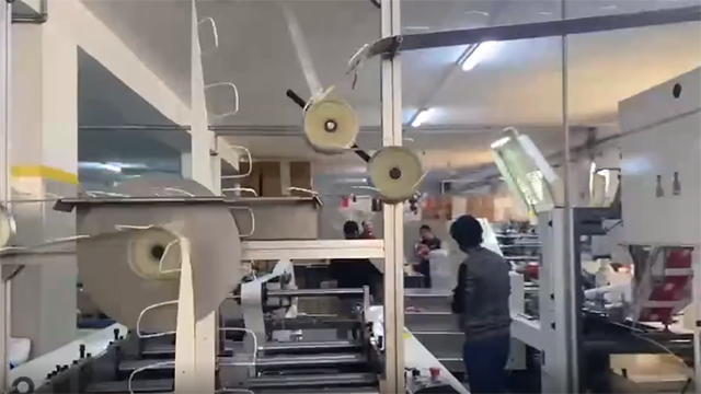 Máquina totalmente automática para fabricar sacos de papel kraft  com unidade de impressão em linha ZD-F350Q