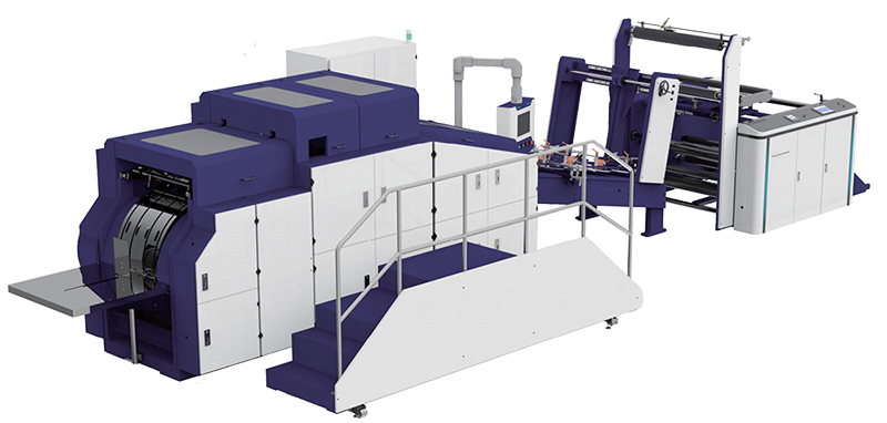 Máquina para fabricação de sacos de papel kraft com alças torcidas (abertura por vácuo na base)