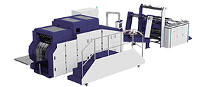 Máquina para fabricação de sacos de papel kraft com alças torcidas (abertura por vácuo na base)