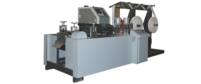 Máquina de produção de alças para sacos de papel